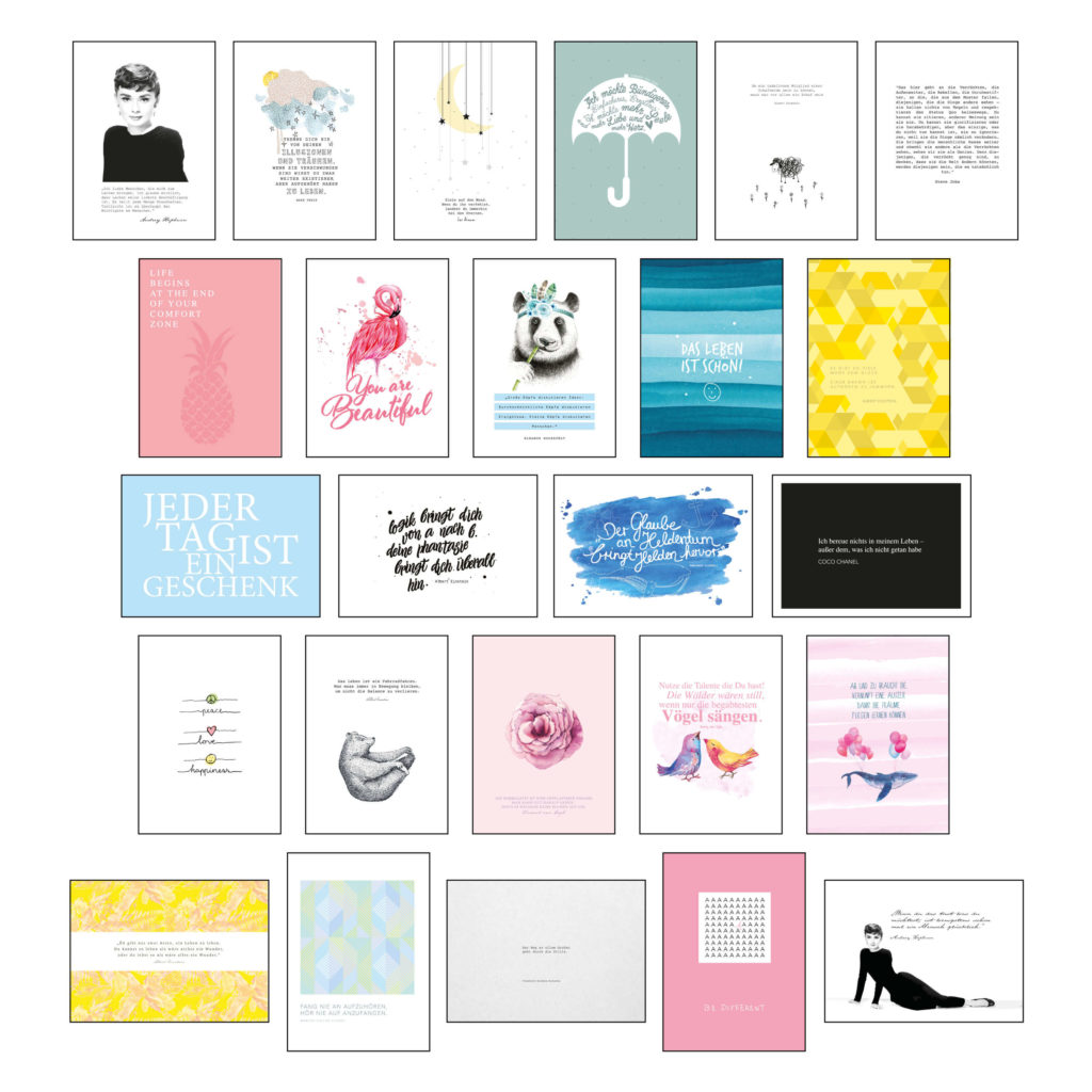 Postkarten Set 25 tlg Mit Wundersch nen Motiven Und Spr chen postkarten-set-25-tlg-mit-wundersch-nen-motiven-und-spr-chen