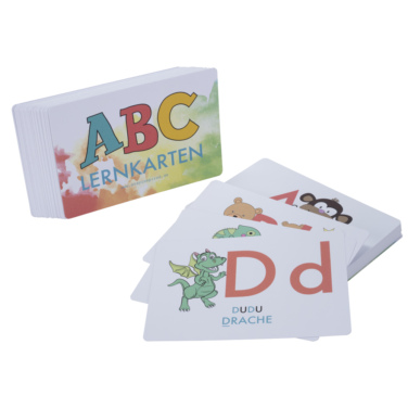 ABC-Lernkarten mit Tieren zum Üben und Beschreiben
