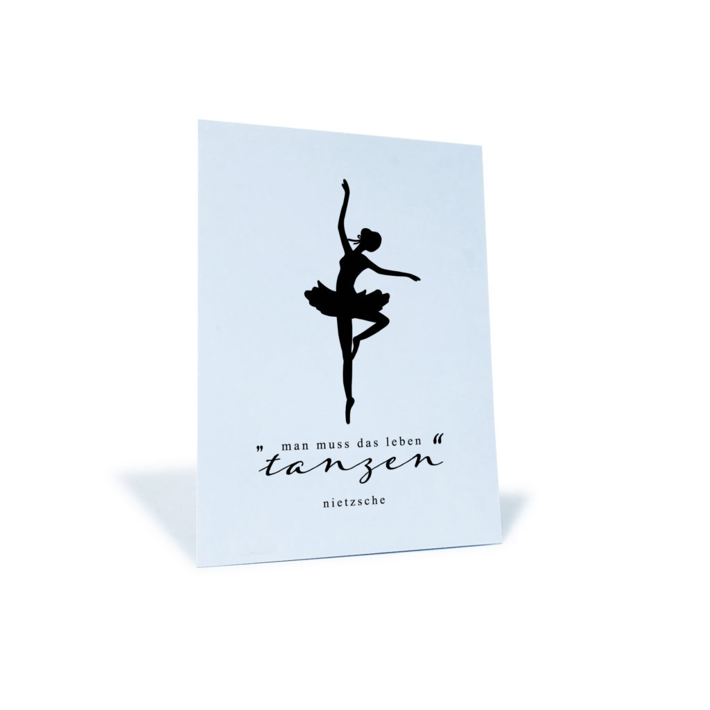 Stilvolle Postkarte Das Leben Tanzen Stay Inspired
