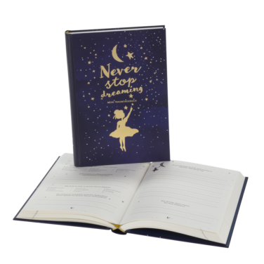 Traumtagebuch mit Gold-Akzenten für alle Nacht- und Tagträumer