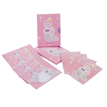 rosa Glitzer-Meerjungfrau-Einladungskarten für Mädchen zum Geburtstag, zur Motto-Party, oder Einschulung