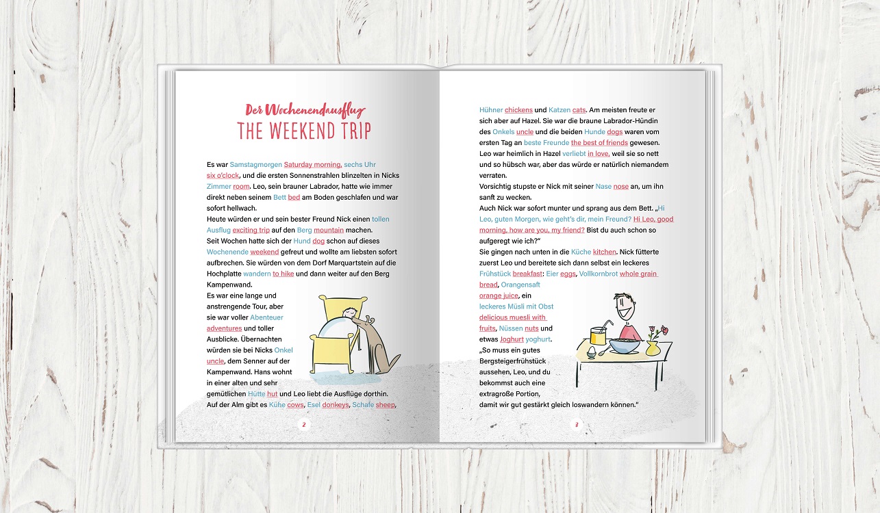 Leos Abenteuer - die Bergrettung (Hardcover) deutsch-englisches Kinderbuch – Bild 3